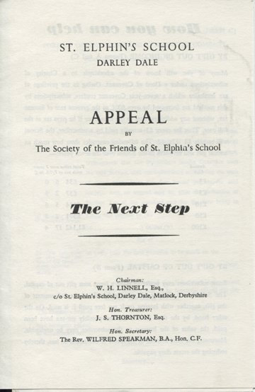 1960s Appeal Leaflet